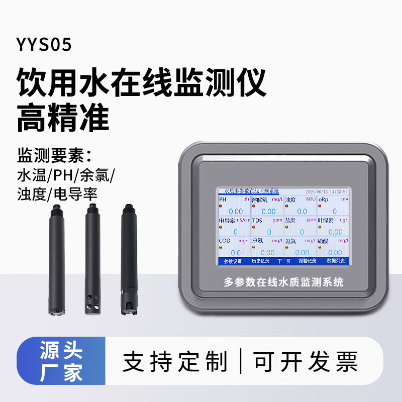 飲用水水質監測參數(水溫、ph、余氯、濁度、電導率)
